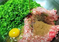 Illustration of how to make pork and garlic dumplings 6