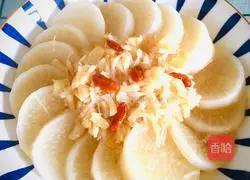 Illustration of how to make steamed radish with scallops 7