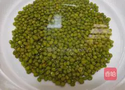 Illustration of how to make mung bean soup 1