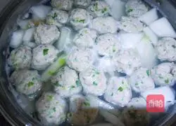 Winter Melon Meatball Soup Recipe Illustration 11