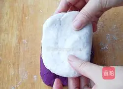 Illustration of how to make purple sweet potato and yam steamed buns 9