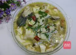 Illustration of how to make pickled cabbage, tofu and fish 14