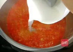 Illustration of how to make tomato and egg soup 7