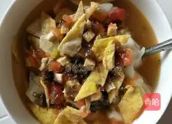 Illustration of how to make wontons in tomato sauce and sour soup 6