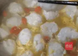 Illustration of how to make mackerel meatball soup 8