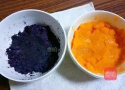 Pumpkin and purple sweet potato Illustration of how to make a bag 1