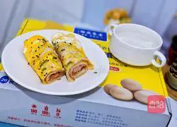 Illustration of how to make egg hand cakes 7