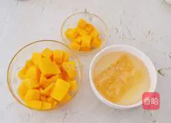 Illustration of how to make mango pudding 2