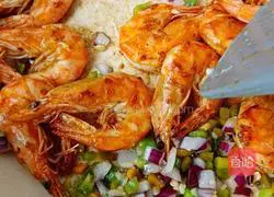 Illustration of how to make salt and pepper prawns 17