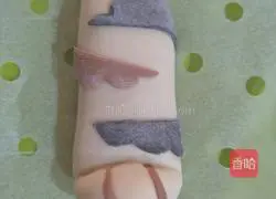 Illustration of how to make cat claw cup shaped steamed buns 12