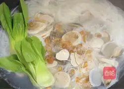 Illustration of how to make clam rice noodles 8