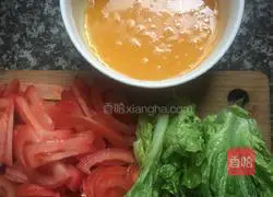 Illustration of how to make tomato and egg noodles 2