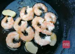 Illustration of how to make fried shrimps with bitter melon 6