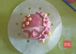 Illustration of how to make holiday cake pattern steamed buns 11