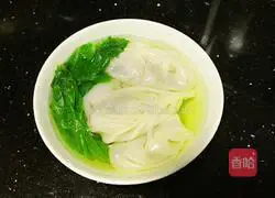 Illustration of how to make lettuce and beef dumplings 13