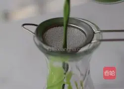 Matcha milk Illustration of how to do it 10