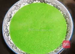Spinach chicken cake (soy milk, water and egg version) recipe 12