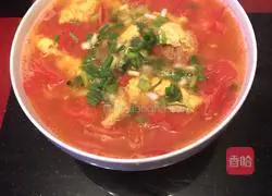 Illustration of how to make tomato and egg soup 6