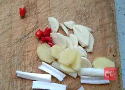 Illustration of how to make steamed beans and noodles 2