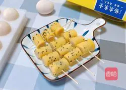 How to make sausage and egg cake skewers Illustration 13