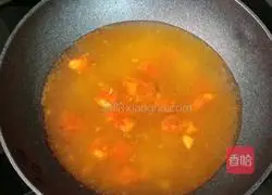 Illustration of how to make tofu, fish ball and tomato soup 9