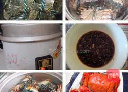 Illustration of how to steam hairy crabs 4