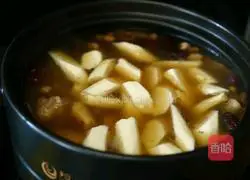 Illustration of how to make yam and pig heart soup 8