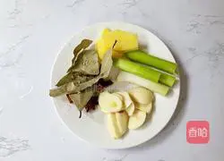 Illustration of making sauce-flavored pork ribs 2