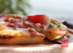 Illustration of how to make shrimp and strawberry pizza 12