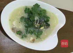 Illustration of how to make fish head and tofu soup 7