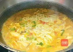 New vegetarian food - curry mushroom noodles recipe 7