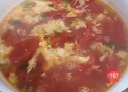 Tomato and Egg Drop Soup Recipe Illustration 11