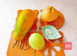 Guava and papaya sweet soup recipe illustration 2