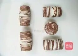 Illustration of how to make wood grain steamed buns 8