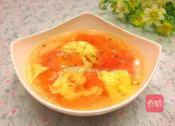 Illustration of how to make tomato and egg soup 6