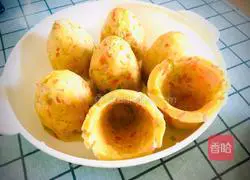 Illustration of how to make vegetable cornmeal steamed buns 10