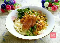 Illustration of hot dry noodles 14