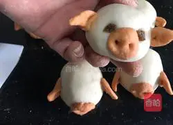 Illustration of how to make piggy steamed buns 8