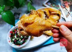 Illustration of home-cooked savory chicken 16