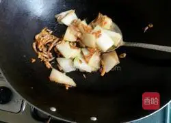 Illustration of how to make fried shrimps with winter melon 4