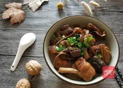 Illustration of how to make braised chicken legs with Agaricus blazei, tea tree mushrooms 14