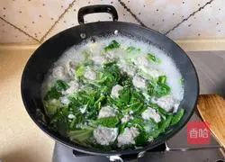 Illustration of how to make big-headed fish ball soup 11