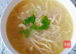 Illustration of how to make chicken soup hand-rolled noodles 8