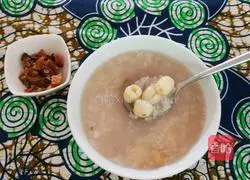 Illustration of making glutinous rice and lotus seed soup 7