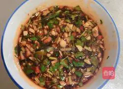 Illustration of how to make cold parsley and tofu shreds 7