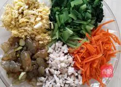 Illustration of how to make vegetable dumplings 3