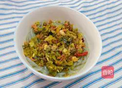 Illustration of how to make pickled cabbage and sweet potato powder 9