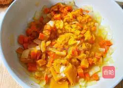 French pumpkin Illustration of how to make thick soup 9