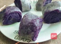 Illustration of how to make purple sweet potato buns 16