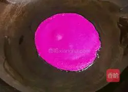 Illustration of how to make dragon fruit waffles 12